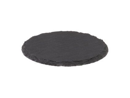 Tácek z přírodní břidlice ø 10 cm / sada 4 kusů