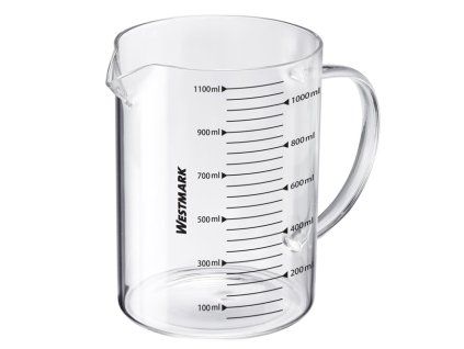 Odměrka, skleněná, 1,1 l