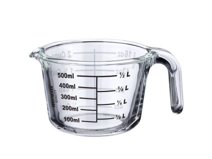 Odměrka se stupnicí, skleněná 500 ml