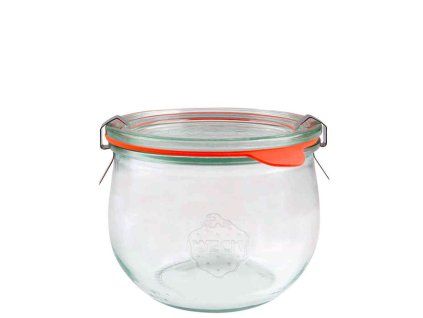 Sklenice Weck Tulpe 580 ml, víčko ø 100 mm s příslušenstvím / 6 ks