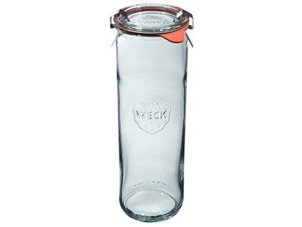 Zavařovací sklenice válcová Weck Zylinder 600 ml, víčko ø 60 mm s příslušenstvím / 6 ks