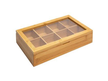 Krabička na čajové sáčky z bambusu TEATIME