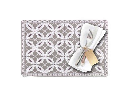 Prostírání ARABESQUE 43,5 x 28,5 cm - šedohnědé