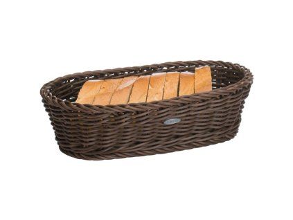 Košík oválný 28 x 16 x 8 cm - hnědý