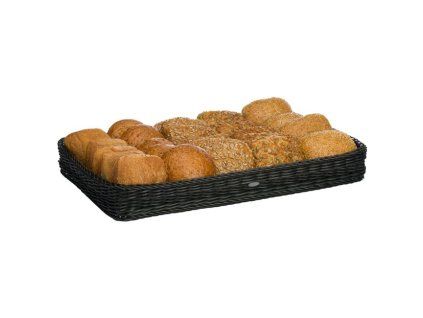 Koš pro gastronomii GN 1/1 53 x 32,5 x 6,5 cm - černý