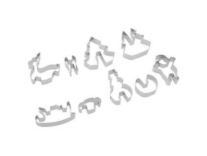 Sada 3D vykrajovátek SANTA KLAUS PŘICHÁZÍ / 9 ks