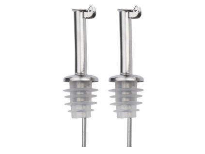 Nálevka s kovovým víčkem, silikonová INOX STANDARD / 2 ks