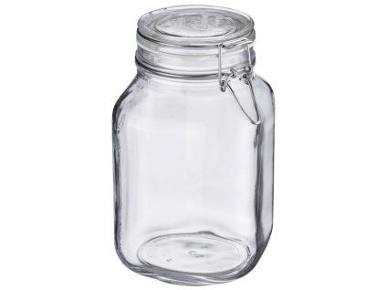 Sklenice s drátovým uzávěrem a těsněním FIDO, 1 l, ø 90 mm