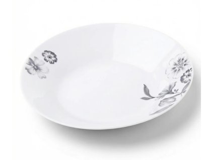 talíř d23cm hluboký SUSANNE, květiny, porcelán
