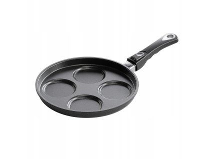 lívanečník d26/4cm AMT, 4 oka, nepřil.povrch, odn.ruk.,litina, indukce