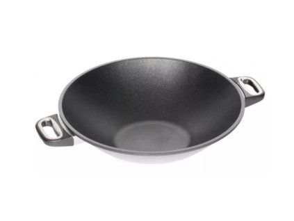 pánev d32x11cm, WOK AMT 3,0l, nepřil.povrch, 2ucha, litina.,ind.