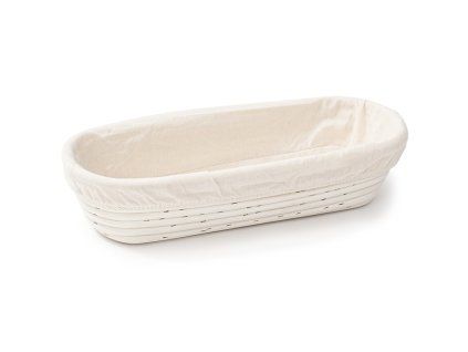 ošatka ovál 35x14x7,5cm, PEDIG+látka přírodní