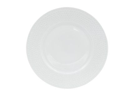 talíř mělký 28,5cm HONEYCOMB porcelánový BÍ