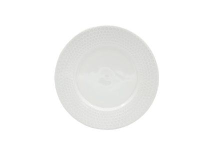 talíř dezertní 20cm HONEYCOMB porcelánový BÍ