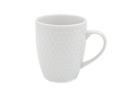hrnek 420ml HONEYCOMB porcelánový BÍ
