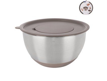 Šlehací mísa s víkem BEIGE pr. 25,7 cm