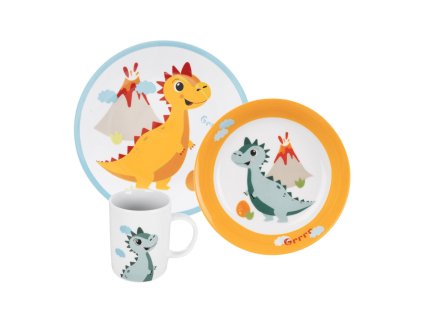 Jídelní dětská sada DINO 3 díly