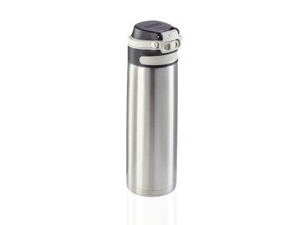 Termoska s šikovným uzávěrem 600 ml - stříbrná