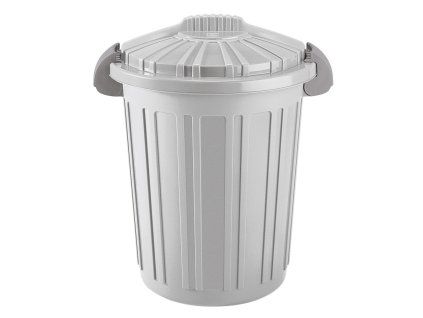 Popelnice TEO 46 l světle šedá