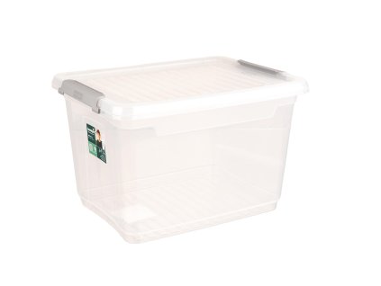 box úložný 16,6l, 37,5x28,5x23,5cm, víko, klip, PH