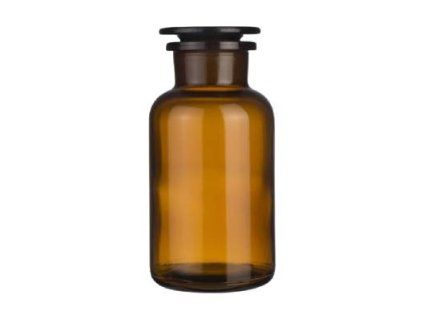 dóza-prachovnice   50ml-kul.hnědá, zabr.víko, sklo
