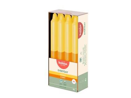 SVÍČKA KÓNICKÁ VONNÁ MANGO 180X21MM, 8KS