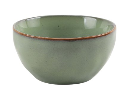MISKA 14X7.5CM GLAZOVANÁ KERAMIKA MÁTOVĚ HNĚDÁ