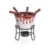 fondue na čokoládu CHOCO DARK sada 6díl. keramická