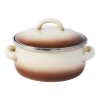 kastrol + poklice elegant pr.12cm 0,75l CAPUCCINO