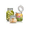 dóza hermetická hranatá  500ml skl. s patent.uzávěrem EREA
