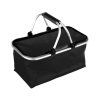košík nákupní skládací 48x24x28cm Al+polyester ČER