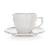 šálek + podšálek 250ml square ALBA porcelánový BÍ