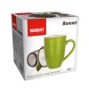 hrnek 350ml BONNET,s víčkem,keram.ZE,s nerez sítkem