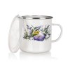 hrnek smalt. pr.11cm 0,7l LAVENDER + PH víko