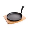 pánev 22cm GRADA litina + dřev.prkénko