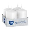 svíčka adventní 60x40mm BÍ (4ks)