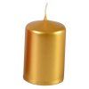 svíčka adventní 60x40mm ZLA metalická lesk. (4ks)