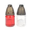 lampa hřbitovní sklo 15cm rovná (35g) (hoří 9hod) paraf. mix barev