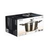 hrnec 20x13,5cm 3,6l nepřiln.povrch METALLIC PLATINUM se skl.poklicí