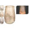 lucerna 50LED 21cm sklo mix barev 35 22065