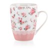 hrnek 340ml PINK FLOWER keramický mix barev