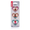 magnetky HEARTS (3ks) mix dekorů 37 22220