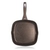 pánev steaková 28x28x4,8cm nepřiln.povrch GRANITE Dark Brown