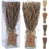 dekorace TRÁVA 22cm ve skleněné nádobě mix