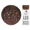 dekorace KOULE 20cm, kov., 20LED, s časovačem HN 37 22488