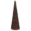 dekorace PYRAMIDA 40cm, kov., 20LED, HN 35 22489