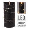 svíčka LED pr. 7x15cm 1LED/10LED ČER 35 22493