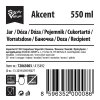 dóza AKCENT čtverc. 0,55l skl.+nerez víčko