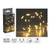 osvětlení vánoční  1,95m 40LED teplá BÍ, drát 36 23109