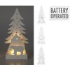 dekorace STROM S MEDVĚDEM 6LED, 34cm dřev.BÍ mix 36 23114